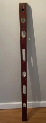 Vtg Professional Model Honduras Mahogany Brass Wood Masons 48" Level Made in USA - Image 1 of 4