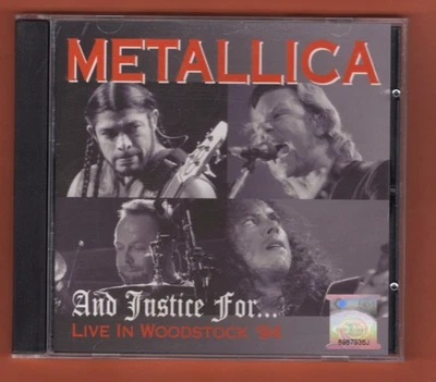 Metallica – And Justice For... (Live In Woodstock '94) – CD JDL 248 1996 Germany - image 1 of 3