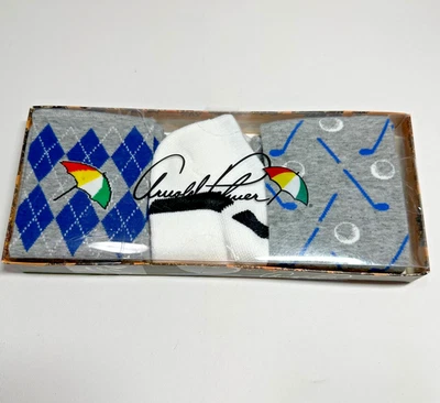 Paquete de 3 calcetines Arnold Palmer para hombre Low-Rider y Crew talla 9-12 nuevos en caja Foto 1 de 3