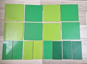 Mega placa base Lego verde genuino paquete 8 x 16 x 16 - 8 x 8 x 16 - Imagen 1 de 2