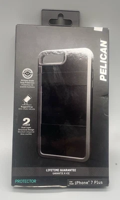 Pelican защитный чехол для Apple iPhone 7 Plus двойной слой - черный/серый - новый - Изображение 1 из 4