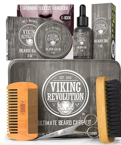 Viking Revolution Ultimate Grooming Kit for Men - Boar 6 Piece Set - Picture 1 of 4