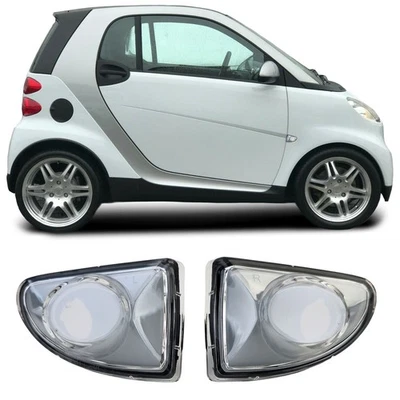 Clignotant Kit Verre Transparent Blanc pour Smart Fortwo Cabriolet Coupé 451 - Photo 1/4