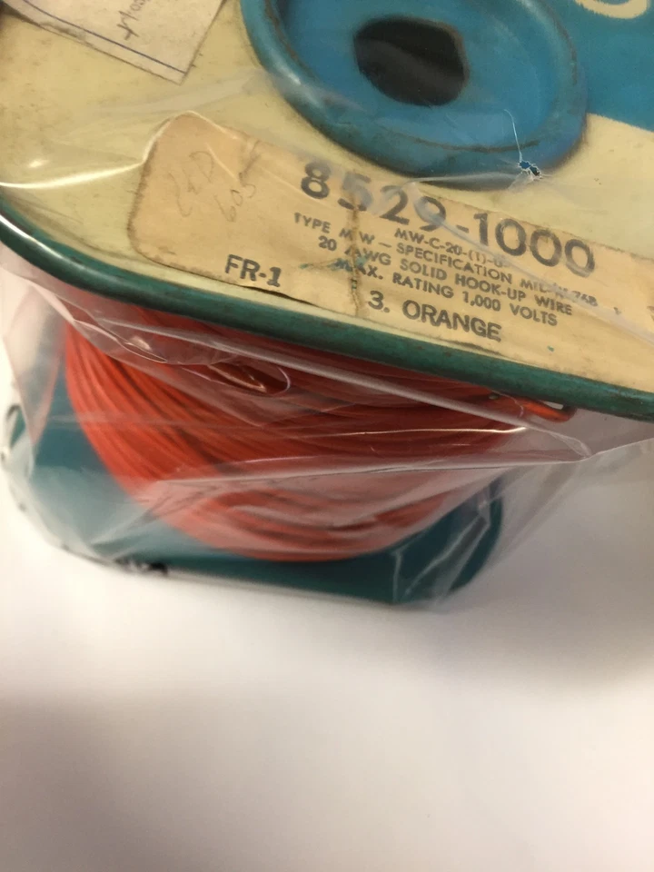 8529 BELDEN NARANJA CONEXIÓN SÓLIDO 20AWG 1000 FT NUEVO Foto 1 de 1