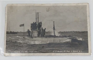 RPPC Getting A Little Fresh Air US Navy Submarine Postcard E. Muller, Jr - Picture 1 of 5