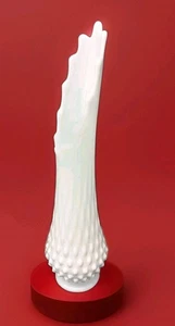MCM FENTON geschwungene Vase Milchglas Hobnail 13,75" hoch - Bild 1 von 11