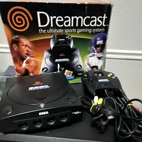 SEGA Dreamcast Sports Black Console HKT-3020 NTSC-U w/ Controller & Box