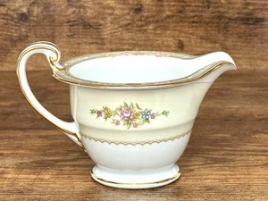 Noritake China Cream Pitcher Floral Gold Trim Made in Occupied Japan 1940s - Picture 1 of 24