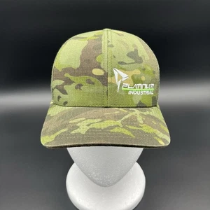 Platinum Industrial Logo Pacific Headwear M08 Camo Trucker Mesh Snapback Hat Cap - Picture 1 of 9