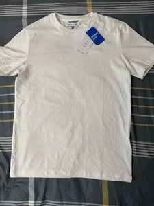 Porter & Ash Men’s Cotton Crewneck Essential Performance T-Shirt White Size S - Picture 1 of 4