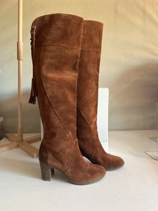 Dr. Scholls Over The Knee Lydia Leather Boots With Heel Size 9 - Picture 1 of 9