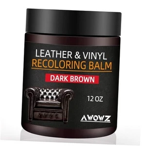 Bálsamo recolorante de cuero - Kit de reparación de arañazos y restauración de color 12 OZ marrón oscuro - Imagen 1 de 7