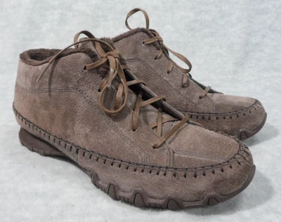 Skechers Botines Calce Relajado Motociclistas Tótem Polo Marrón Gamuza Para Mujer 8 Anchos Foto 1 de 4