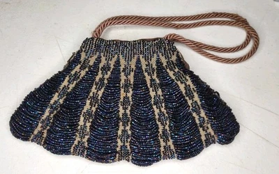 Art Deco Type Vintage Beaded Purse/ Handbag - Image 1 of 4