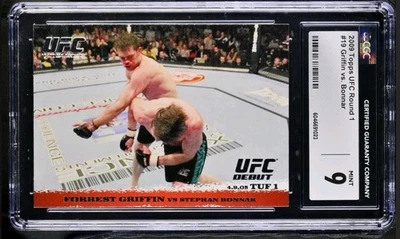 2009 Topps UFC Round 1 - Forrest Griffin, Stephan Bonnar #19 (RC) - Image 1 of 2