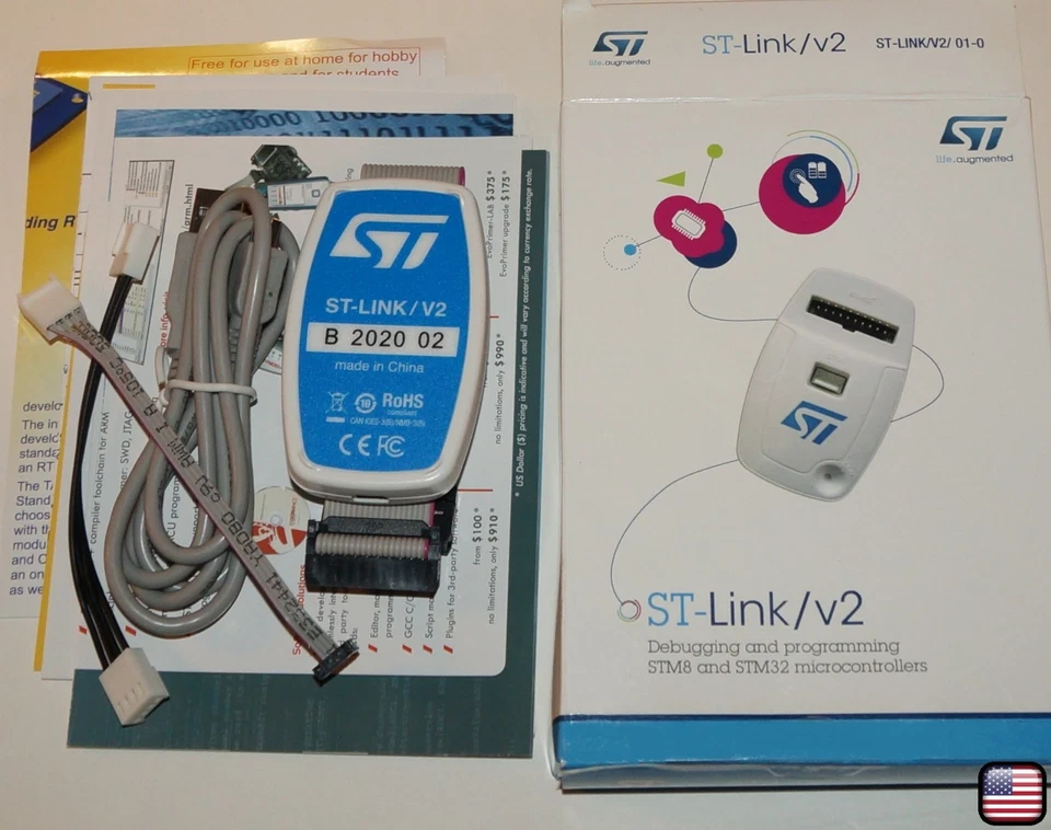 STMICROELECTRONICS ST-LINK/V2 Circuit Debugger and Programmer for STM8 and STM32