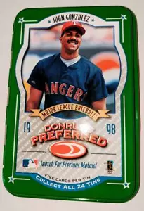 1998 Donruss Preferred Juan Gonzalez Green Collectors Tin - Picture 1 of 3