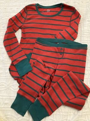 Pijama Mujer Talla XS Rojo Verde Rayas Conjunto Térmico Azul Marino Antiguo Foto 1 de 4