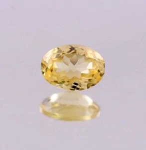 Piedra preciosa suelta corte ovalado zafiro amarillo natural de 2,60 quilates certificado GIT - Imagen 1 de 4