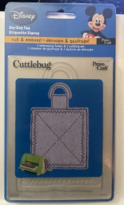 DISNEY Cuttlebug Provo Craft "Zig-Zag Tag" Cut & Emboss! #37-1754 New! - Picture 1 of 1