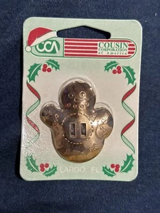 Vintage NIP 6pc Western Cowboy Christmas Snowman Slotted Conchos Leather work - Picture 1 of 3