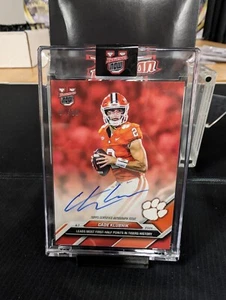 2024 Bowman U Now Cade Klubnik /10 Clemson On Card Autograph Red - 1st On Print! - Bild 1 von 4