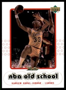 1999-00 Upper Deck Retro Old School/New School Kareem Abdul-Jabbar Los Angeles