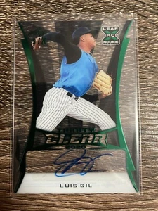 LUIS GIL 2020 Leaf Trinity Baseball Clear Auto Bronze GREEN #9/20 - Picture 1 of 1