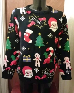 New The Christmas Workshop Men's Christmas Jumper Multi L - Picture 1 of 9