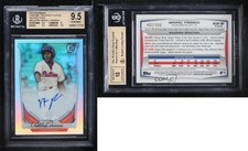 2014 Bowman Prospect Chrome Refractor /500 Maikel Franco BGS 9.5 GEM MINT Auto