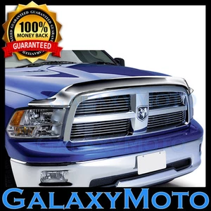 Chrome Bug Shield Air Deflector Hood Guard Protector for 09-18 Dodge Ram 1500 - Picture 1 of 1