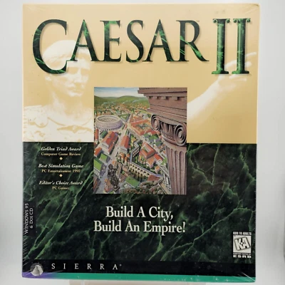 Caesar II: Build A City, Build An Empire!, 1995, Big Box, New & Sealed - Image 1 of 4