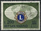 San Marino 1960 SG#622, 200L Air, Lions International Used Cat 8 #D82417