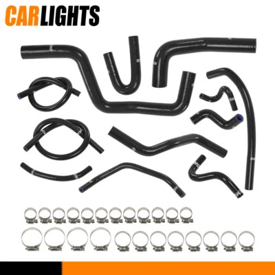 Fit For 1994-01 Honda Acura Integra RS LS GS B18B1 Black Silicone Radiator Hose Foto 1 de 4