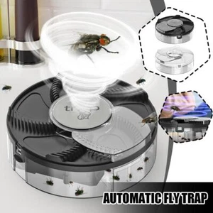 Electric Fly Trap Automatic Fly Catcher Rotating Fly Pest Repellent Kitche F8L2 - Picture 1 of 18