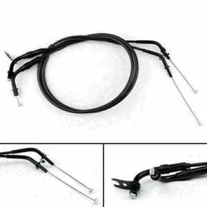 Throttle Cable Push/Pull Wire Line Gas Fits Kawasaki Z1000 2011-2013 Black L E6 - Picture 1 of 5