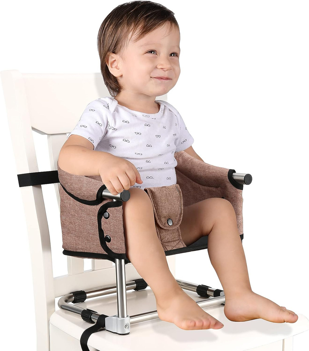 Baby Beach Chair Seggiolone Pieghevole Portatile Con Vassoio Per