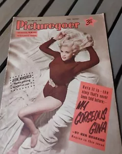 Vintage PICTUREGOER Magazine 2nd JULY 1955 Jayne Mansfield Cover FREEPOST PG24 - Picture 1 of 8