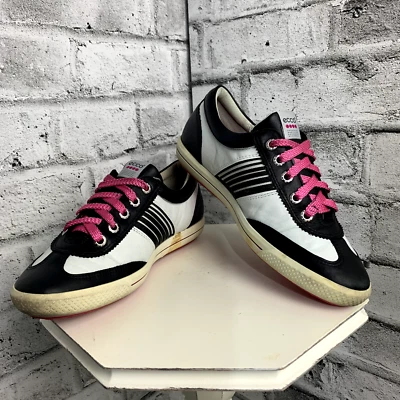 Женские туфли для гольфа Ecco 6,5 или 37 черные белые розовые без шипов Hydromax повседневные - Изображение 1 из 4