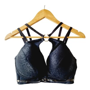 Sujetador HONEY BIRDETTE Negro Estampado Serpiente Miss D TALLA 36F 14F - Imagen 1 de 8