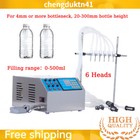 6 Heads Liquid Filling Machine Semi Auto Bottle Filler Digital Pump Adjustable