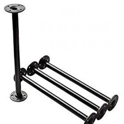 Industrial IRON Pipe Table Legs, INCLUDES 4 Legs - 3/4" Pipe x 34” Tall - Image 1 of 3