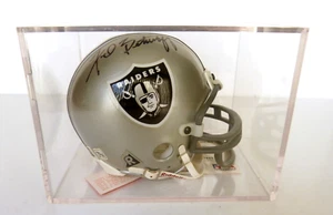 Fred Biletnikoff Autographed Oakland Raiders Riddell Mini Helmet PSA/DNA Case - Picture 1 of 8
