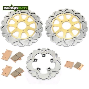 Front Rear Brake Rotor+Pads For Suzuki GSXR600 97-03 GSXR750 00-03 TL1000S 97-01 - Bild 1 von 14