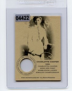 #04422 CHARLOTTE COOPER 1895 Coin Collector Penny Card
