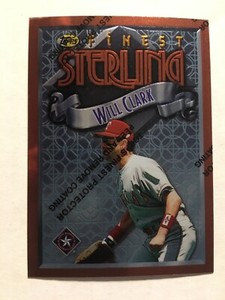 1996 Topps Finest Sterling Bronze #149 Rangers Will Clark Baseball Card