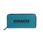 Coach Zip Around Long Logo Wallet/c6699/blue/coach