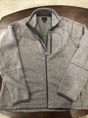Chaqueta de poliéster con cremallera completa para hombre Linea Uomo XXL gris Foto 1 de 4