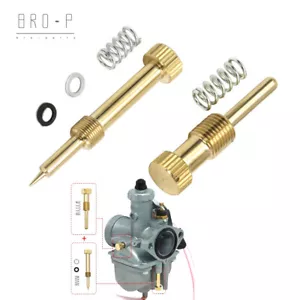 US Air Fuel Mixture Screw & Idle Speed Adjustment Screw for Mikuni VM22 New - Picture 1 of 7