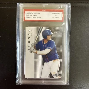 PETE ALONSO 2018 / ‘18 LEAF ROOKIES 1ST GRADED 10 ROOKIE CARD RC NY METS Peter - Picture 1 of 5